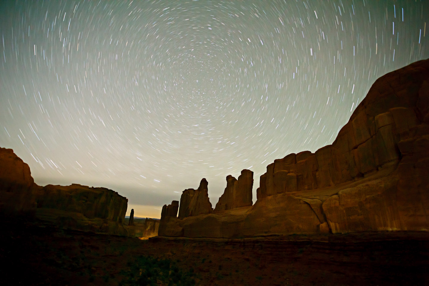 David Daniel Star Trails Over Moab - Photography